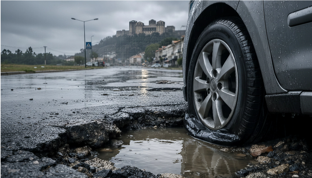 Buracos na estrada causaram danos na sua viatura? Conheça os seus direitos e saiba como solicitar indemnização à entidade responsável.